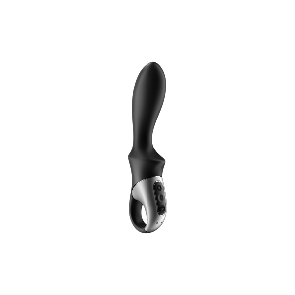 Vibromasseur noir USB, chauffant et connecté Heat Climax Satisfyer 
